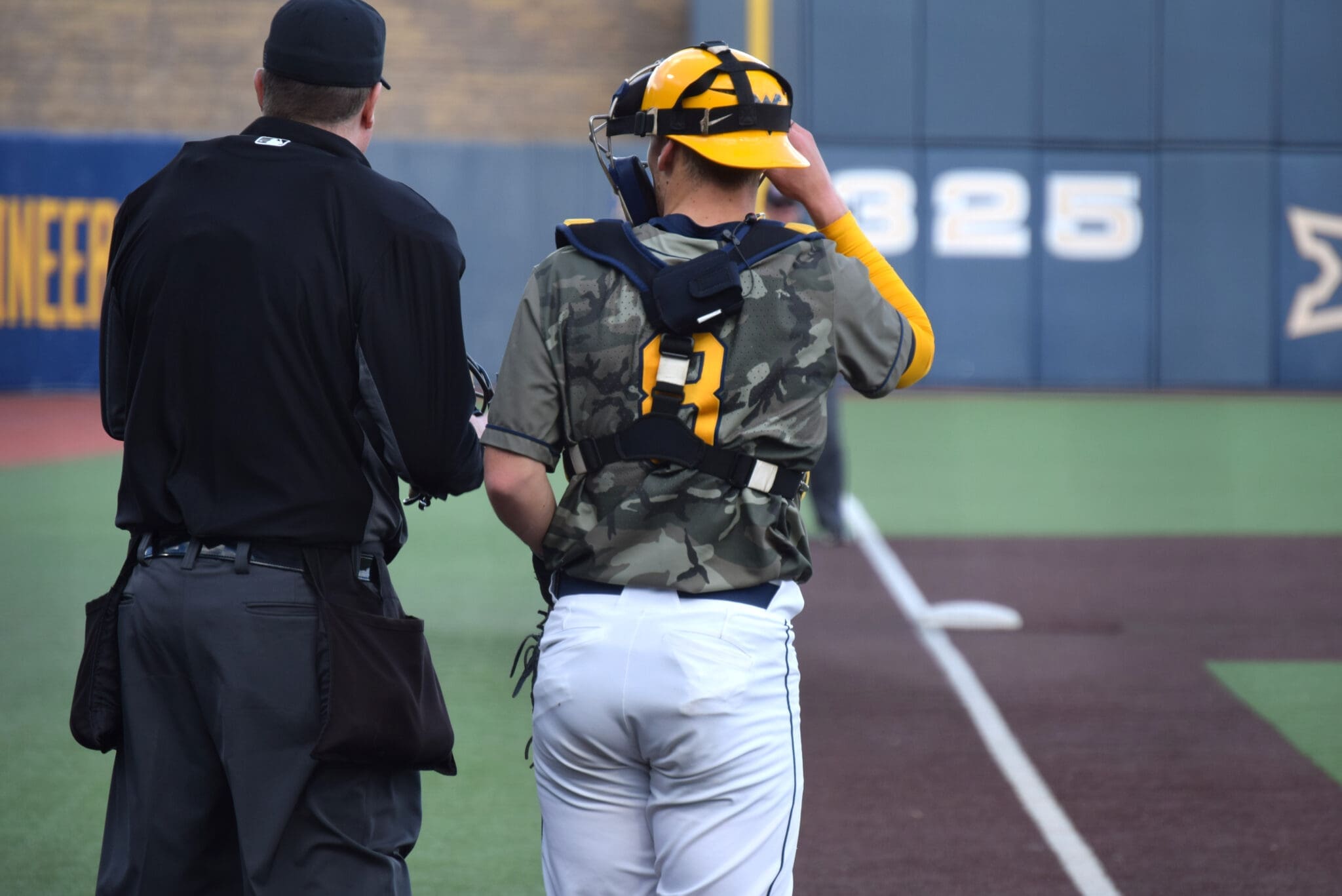 WVU baseball catcher Dayne Leonard