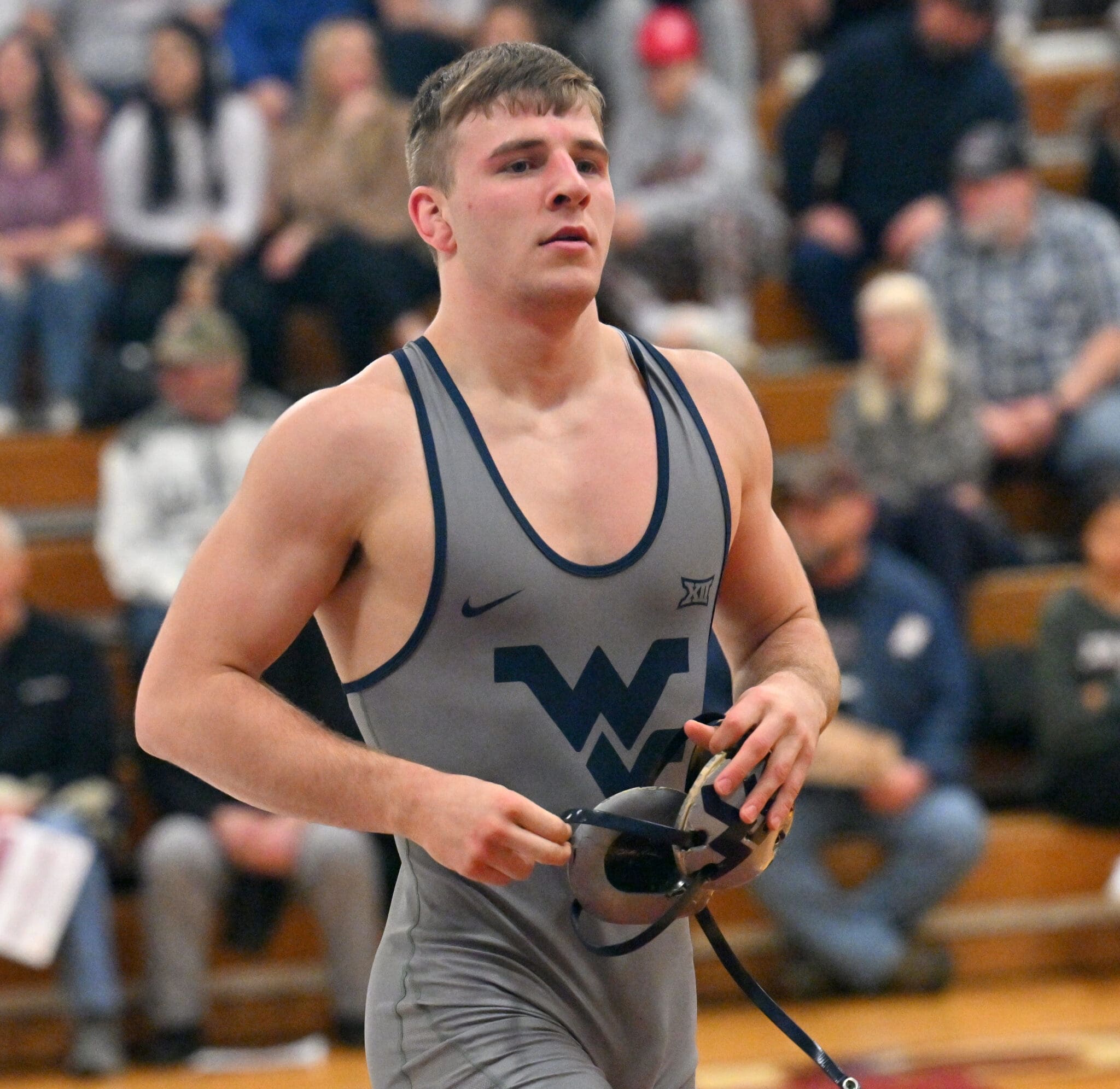 WVU wrestler Peyton Hall