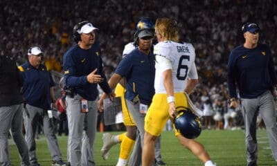 WVU Football Garrett Greene, Neal Brown, Chad Scott