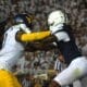 WVU WR Cortez Braham locked up against Penn State