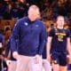WVU Basketball HC Darian DeVries and Tucker DeVries at Pitt