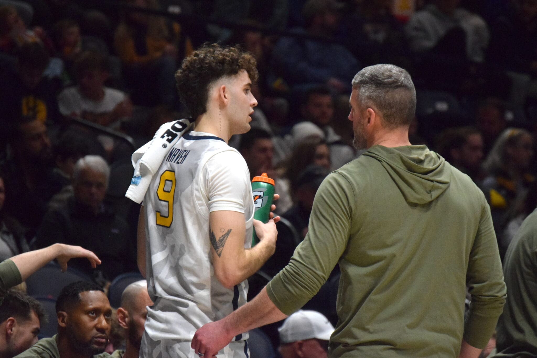 WVU Basketball Ofri Naveh and Josh Eilert