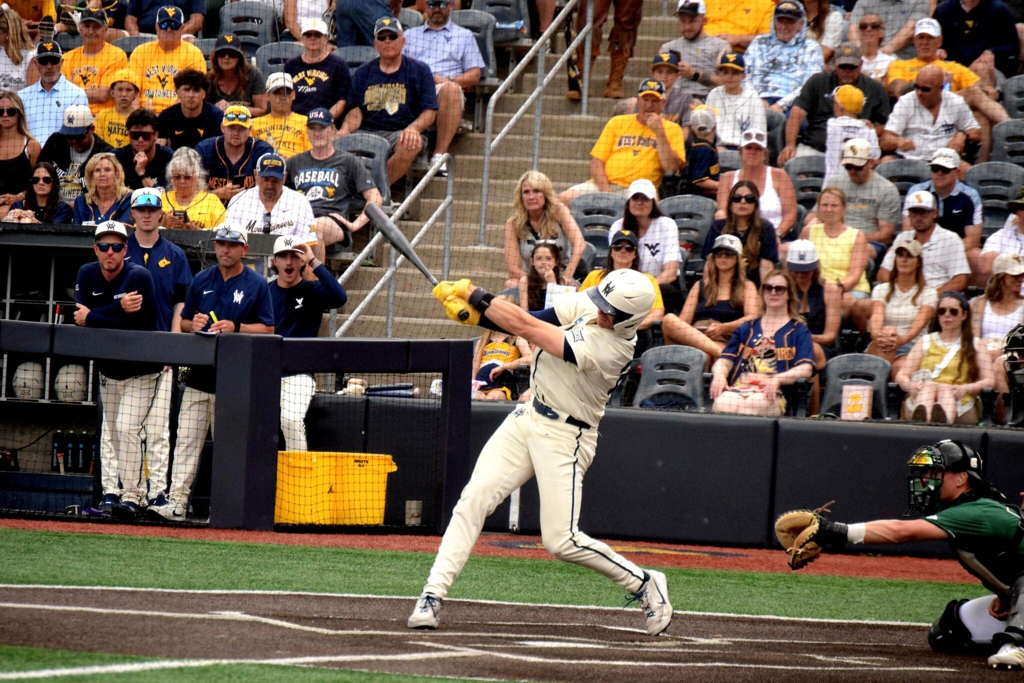 WVU Baseball Ben Lumsden home run in Super Regional