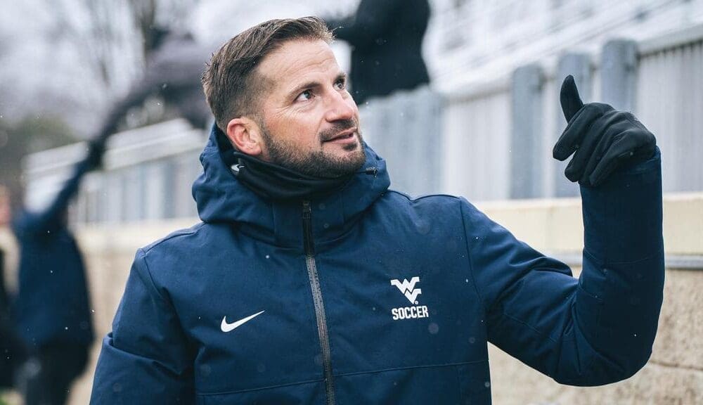WVU Men's Soccer HC Dan Stratford