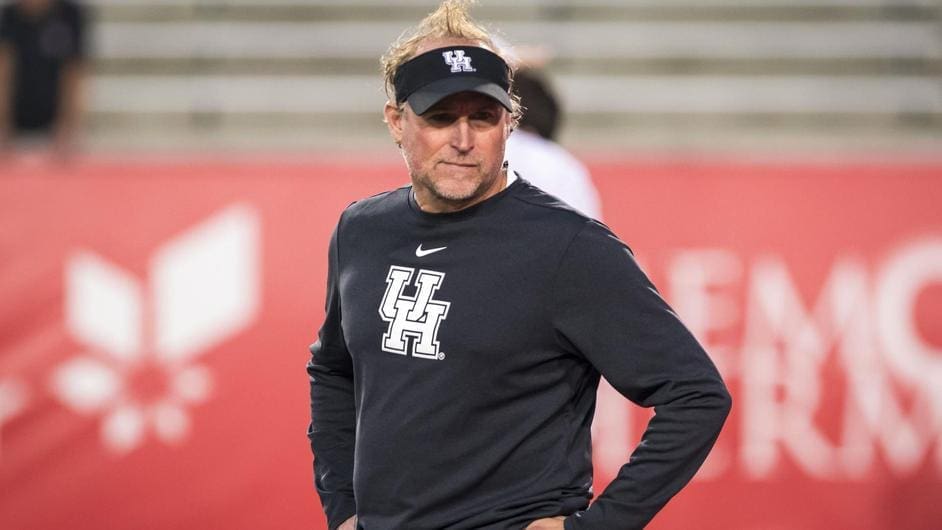 Dana Holgorsen with Houston