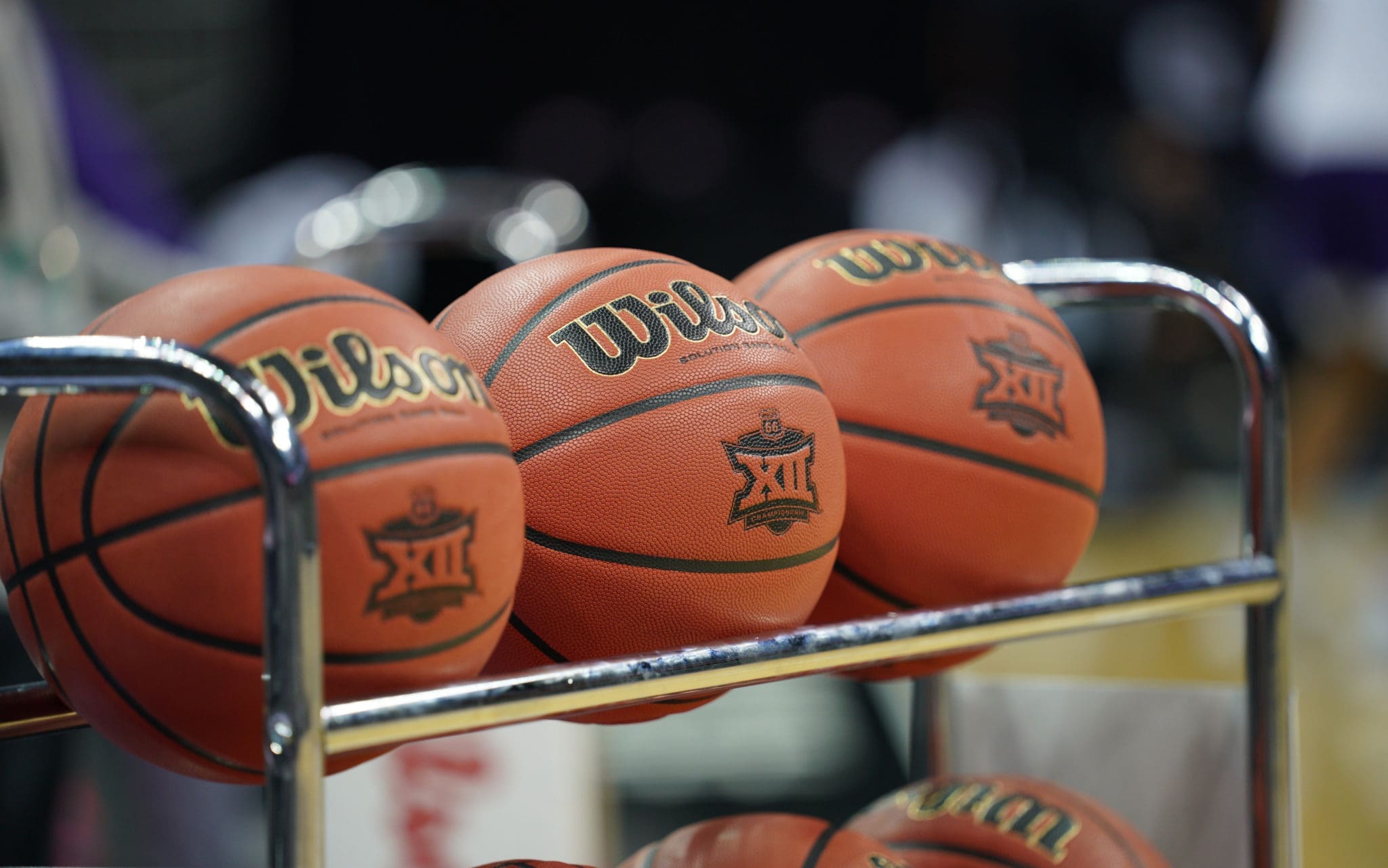 Big 12 logo basketballs bracketology