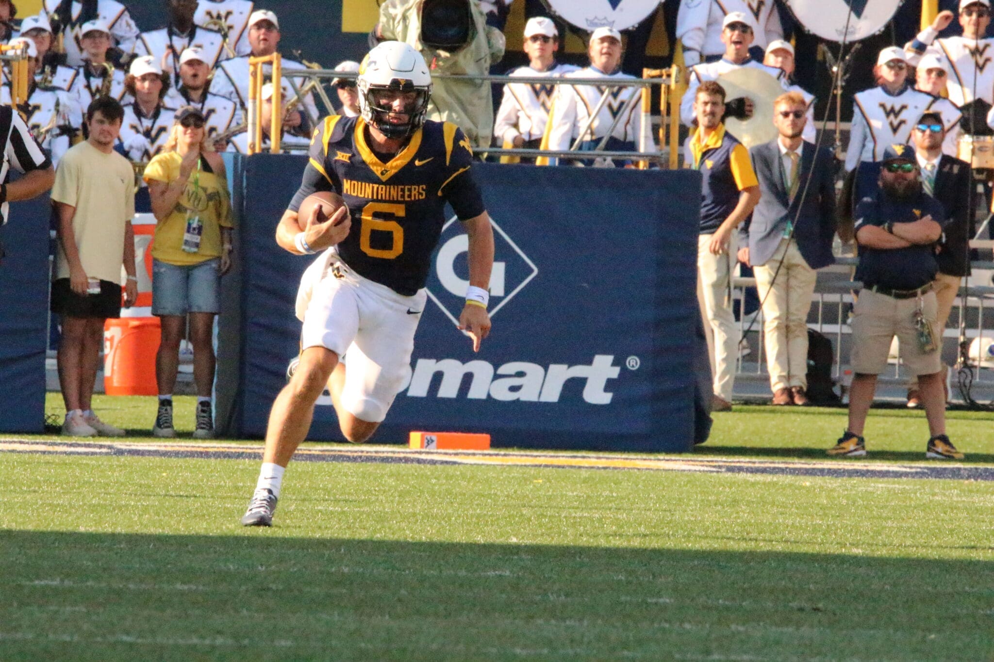 WVU Football QB Garrett Greene Rushes the Ball