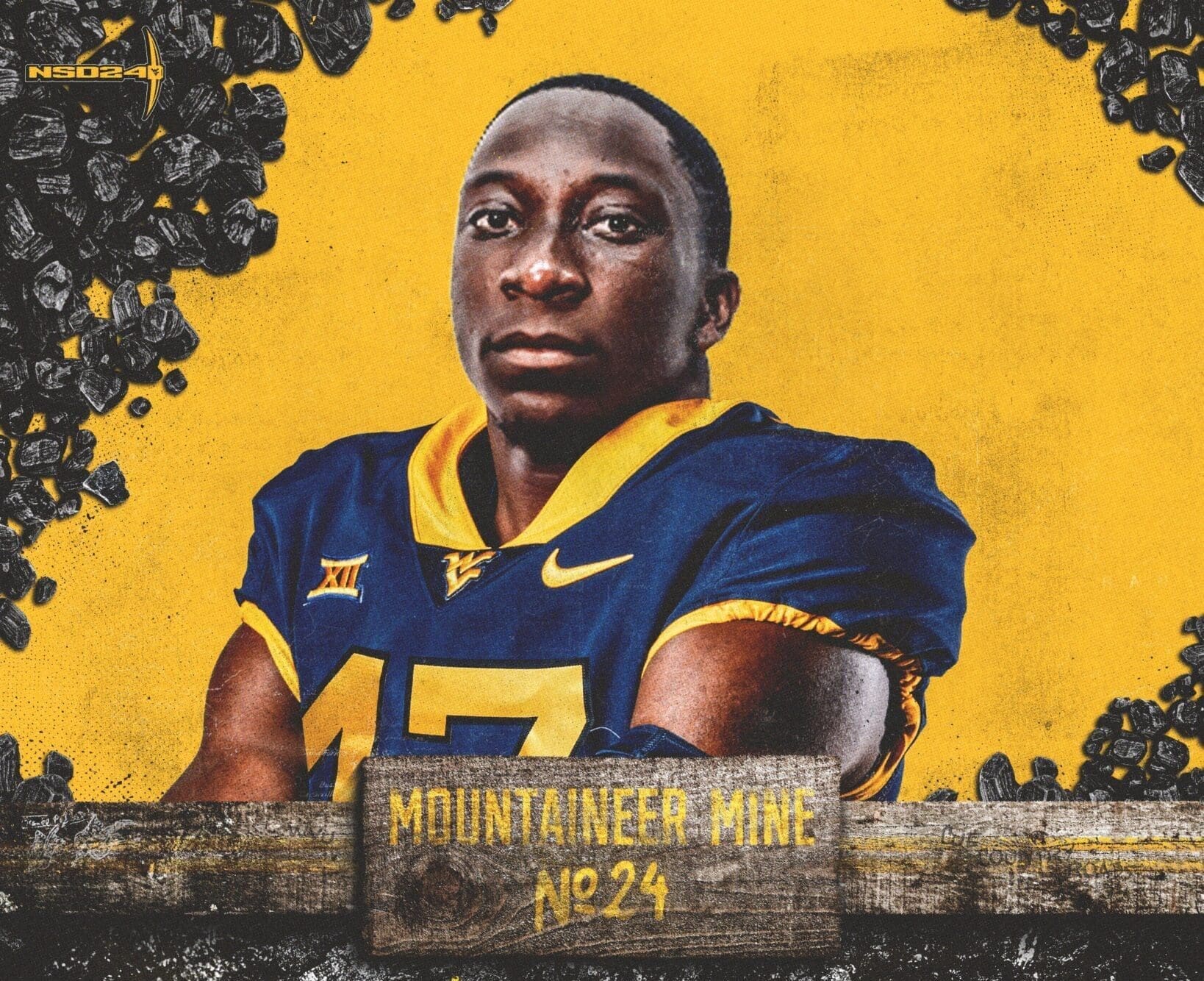 WVU edge rusher Ty French.