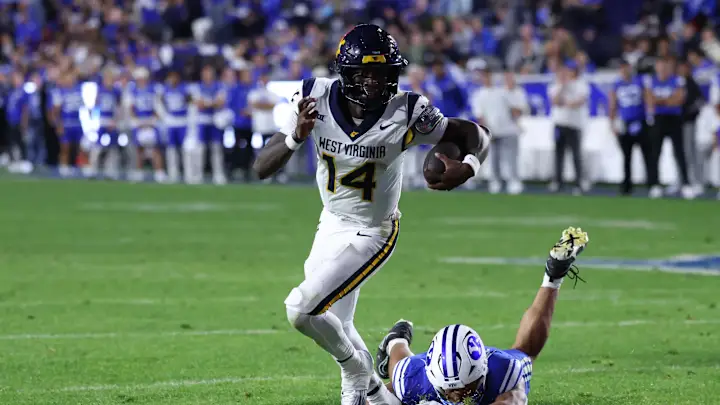 WVU Football QB Khalil Wilkins at Utah
