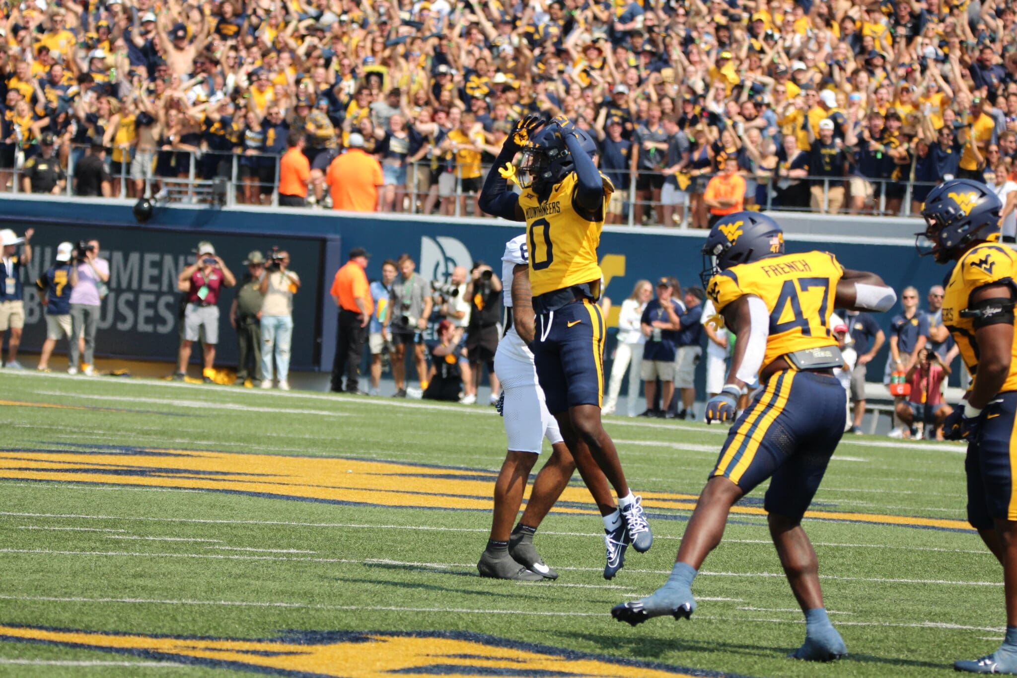 WVU Football Ayden Garnes and TY French