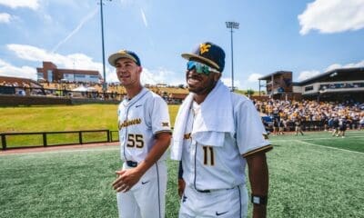 WVU Baseball Sean Smith smiling