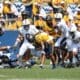 WVU Football RB Jahiem White tackled against Penn State