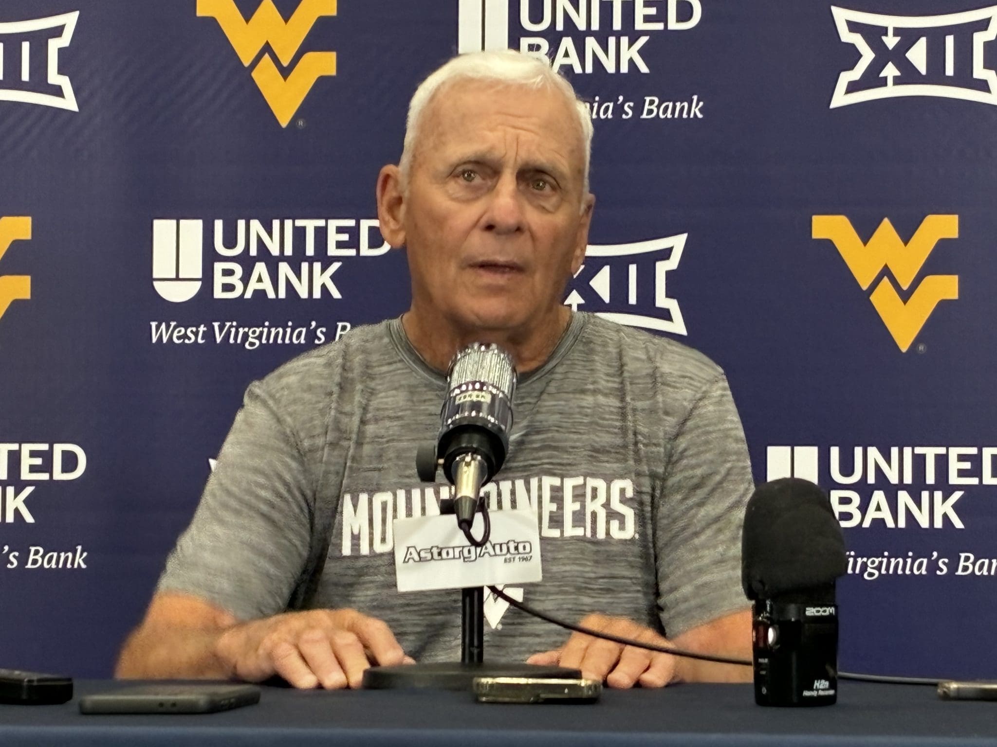 WVU Football OL Coach Rick Trickett