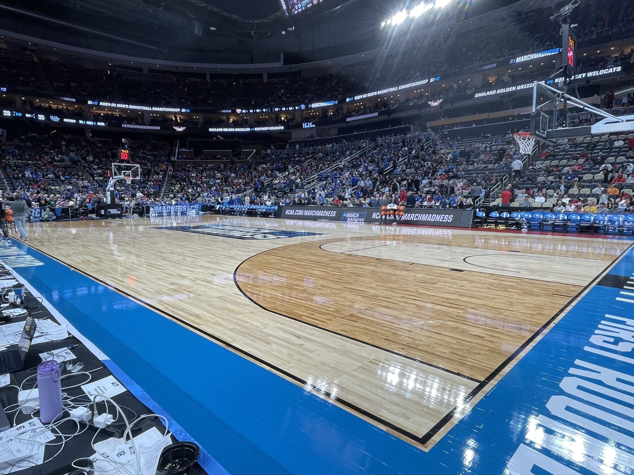 NCAA Tournament court in Pittsburgh