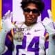 WVU Football DB Jacob Bradford with LSU