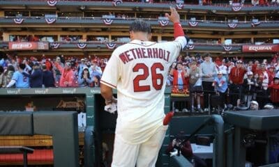 JJ Wetherholt waved to fans
