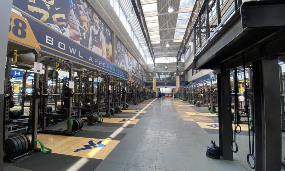 WVU football weight facility stock