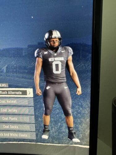 WVU Coal Rush uniform in College Football 25