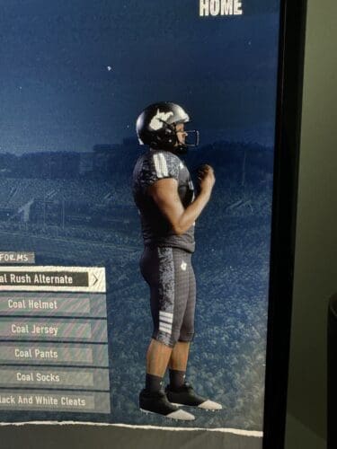 WVU Coal Rush uniform in College Football 25