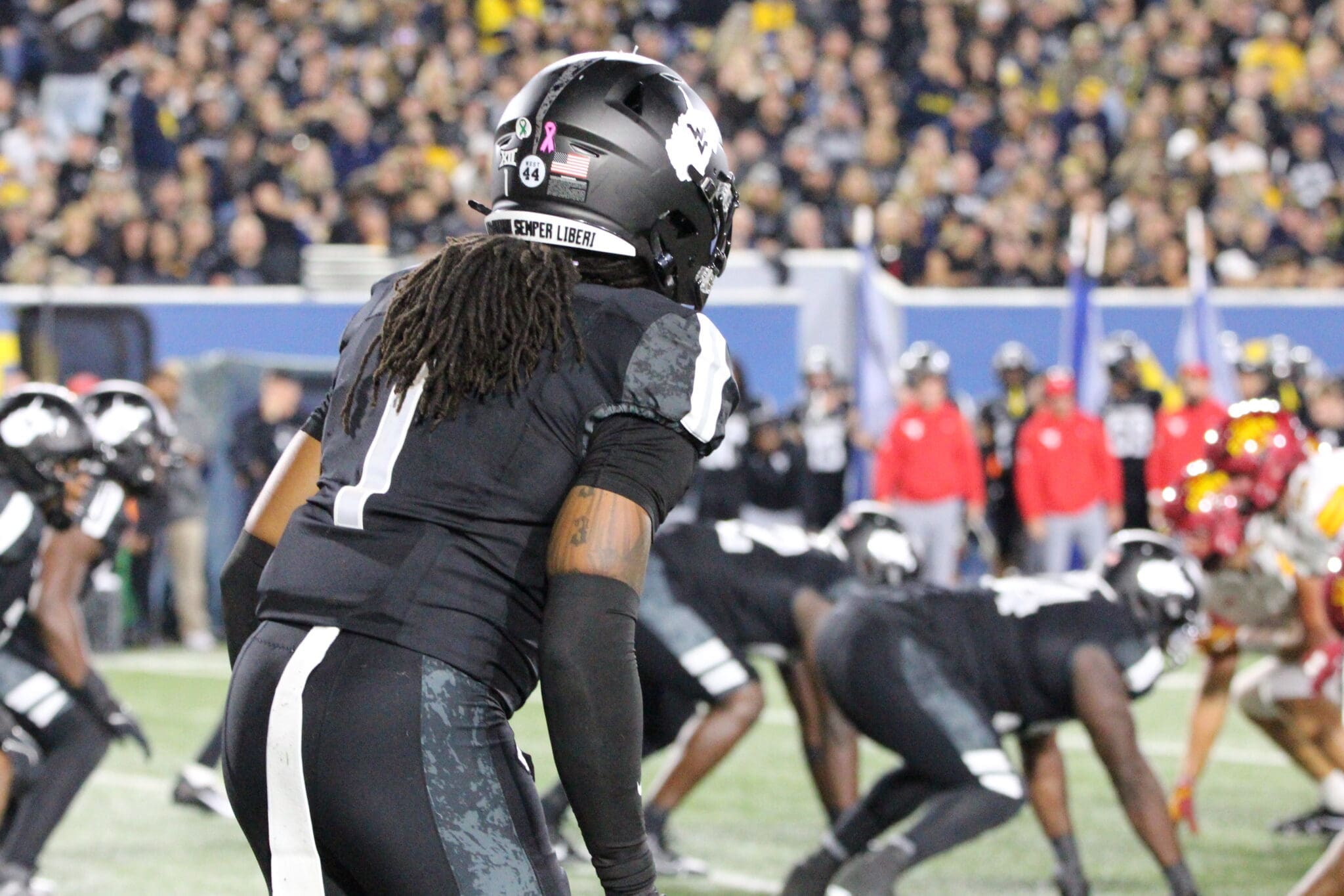 WVU Football Garnett Hollis, Jr. Coal Rush uniform