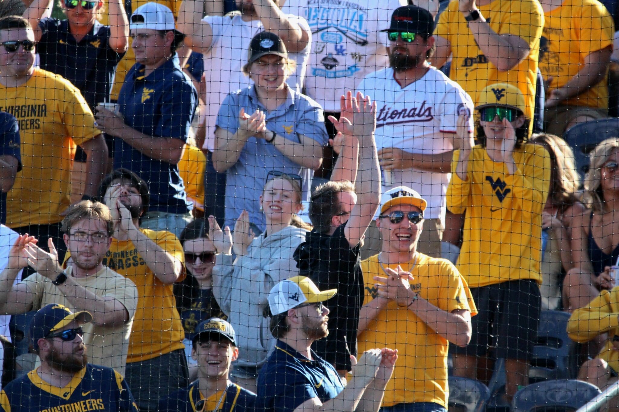 WVU Baseball fans at Morgantown Regional