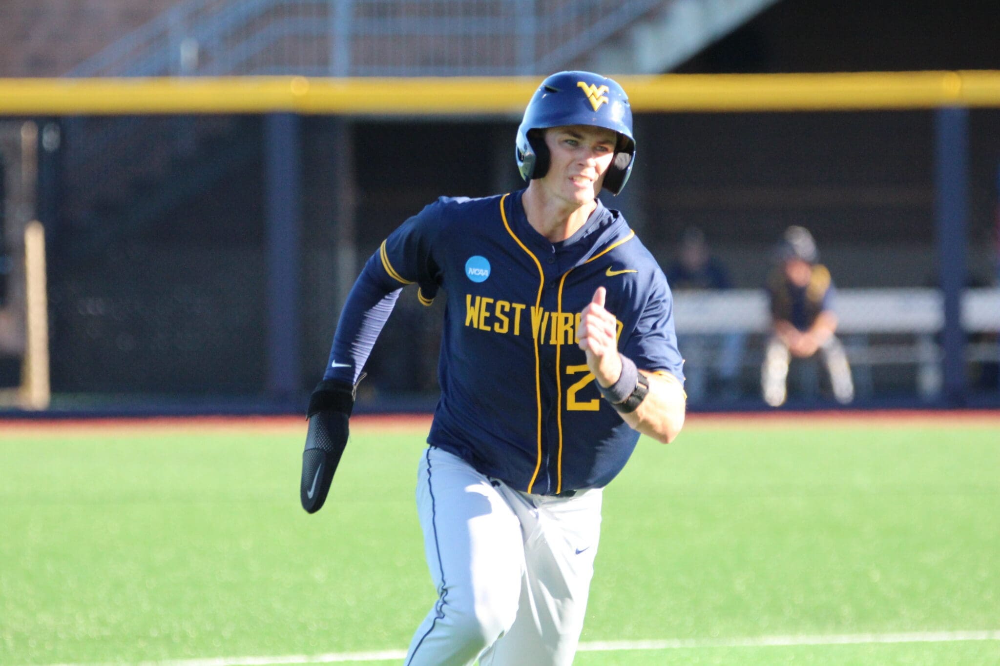 WVU Baseball Ben Lumsden scores versus Kentucky Game 1