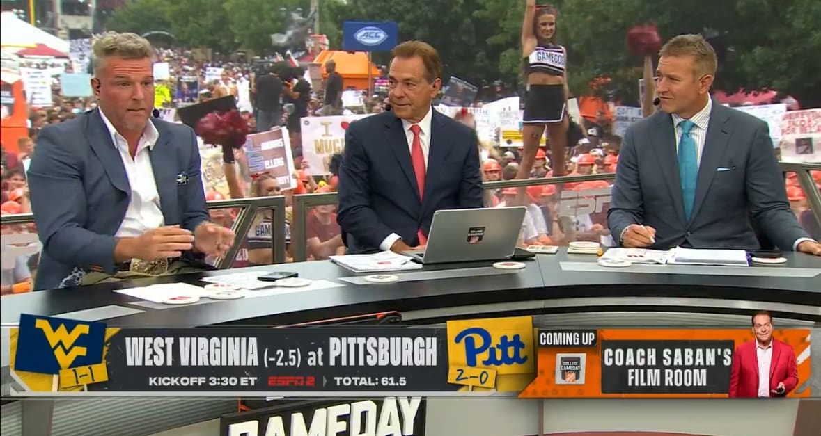 Pat McAfee Nick Saban