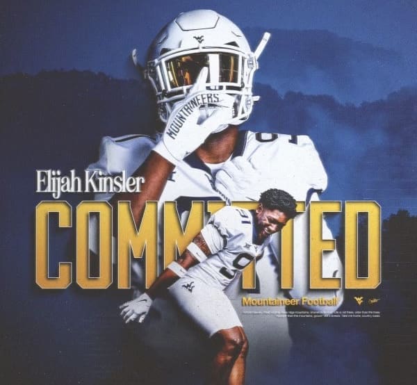 WVU Football Edge Elijah Kinsler