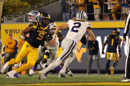 WVU Football Sean Martina against Kansas State