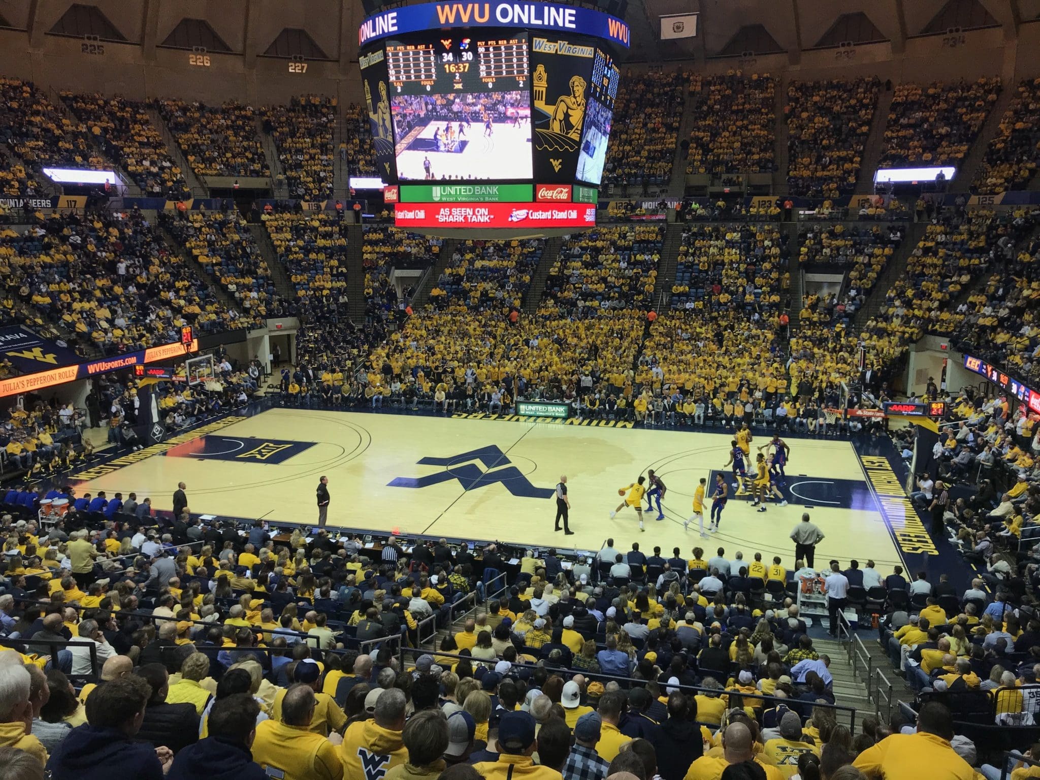 WVU basketball Coliseum stock