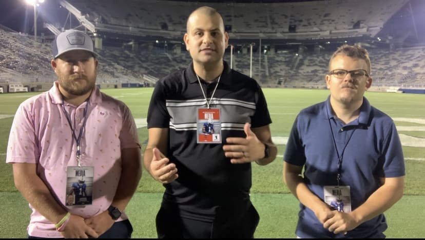 Mike Asti, Joe Smeltzer, Jarrod Prugar postgame show after WVU football at Penn State