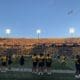WVU Football stadium field stock