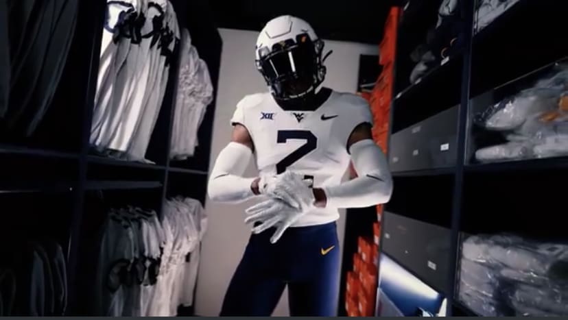 WVU Football white uniforms