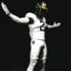 WVU Football Blue on White Uniform