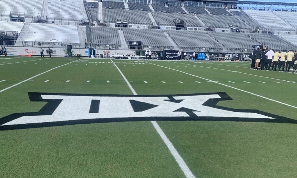 Big 12 logo on UCF field