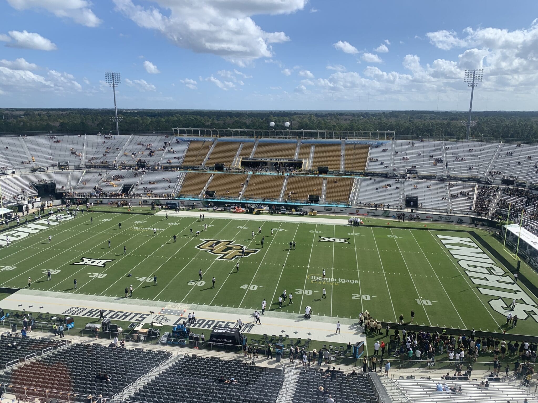 Press box view from UCF field