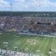 WVU flag on UCF field