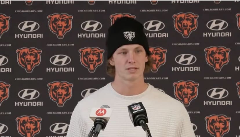 Tyson Bagent at press conference
