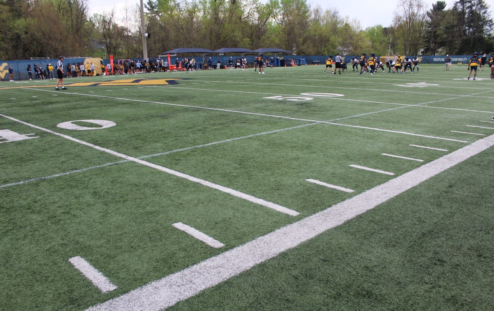 WVU Football spring practice stock