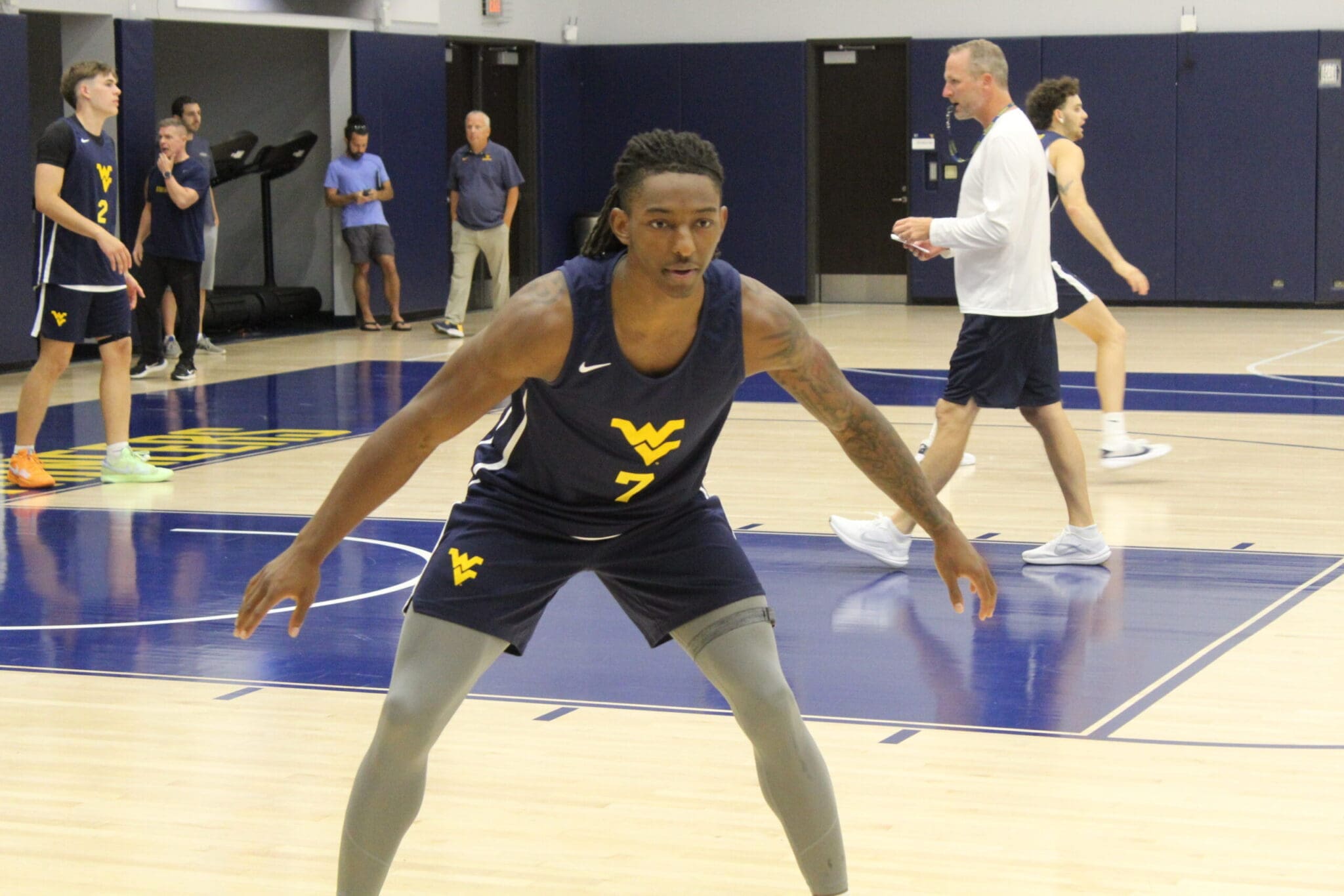 WVU Basketball Javon Small at practice