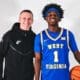 WVU Basketball HC Ross Hodge and top recruit Miles Sadler