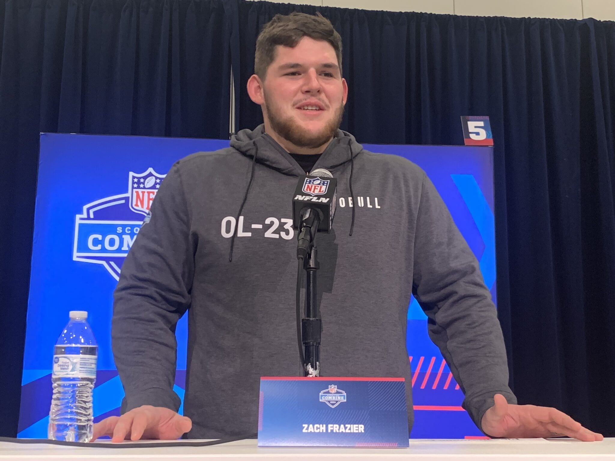 Zach Frazier at NFL Combine