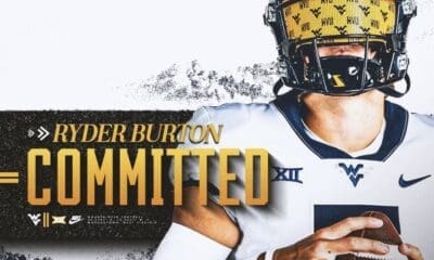 WVU Football QB Ryder Burton