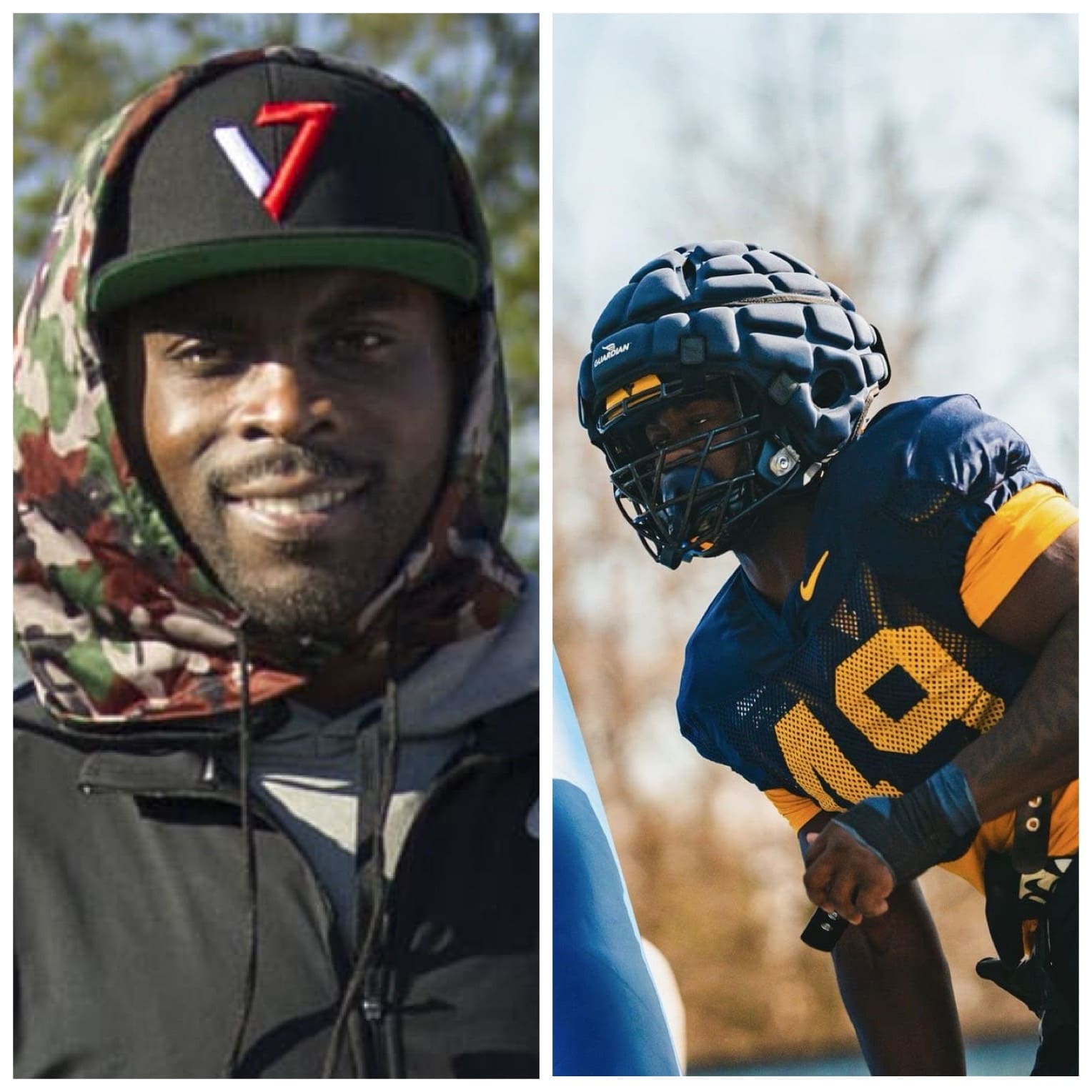 Michael Vick and WVU Football DL Zyir Daniel