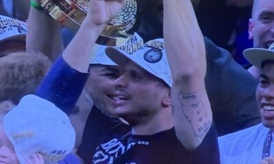 Joe Mazzulla with trophy
