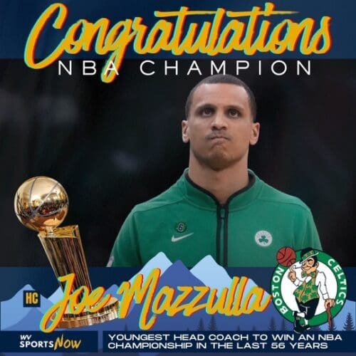 Joe Mazzulla NBA champion graphic