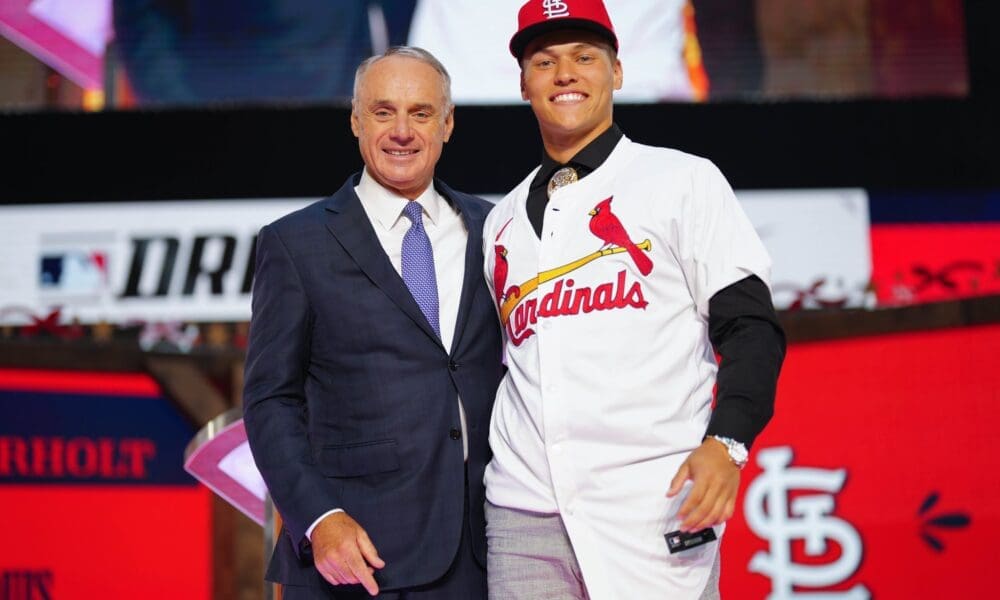 JJ Wetherholt after being drafted by Cardinals