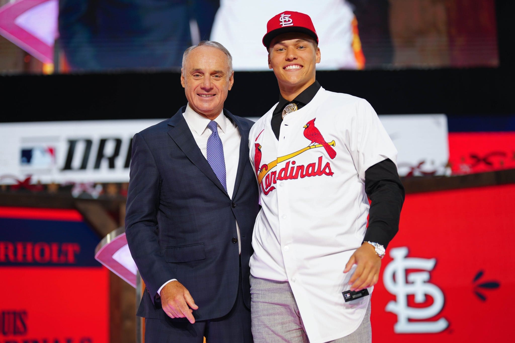 JJ Wetherholt after being drafted by Cardinals