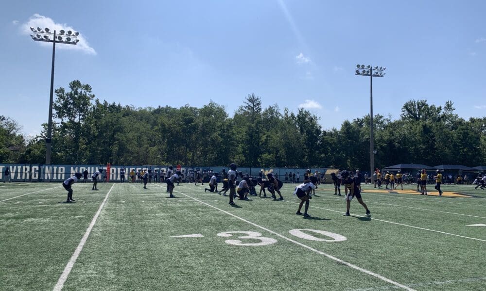 WVU Football practice