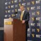 WVU Basketball HC Ross Hodge at intro press conference